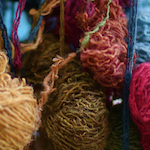 Yarn Hanging in a Market Stall, Rochester, Minnesota